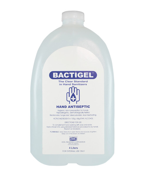BACTIGEL Hand Sanitizing Gel with 68% Ethyl Alcohol 1 Gallon