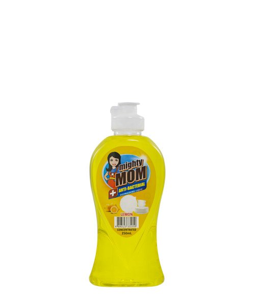 Mighty Mom Antibacterial Dishwashing Liquid Lemon 250mL