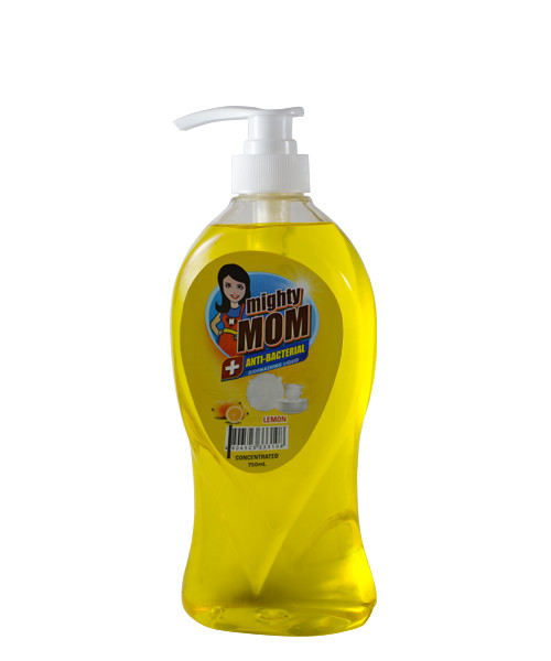 Mighty Mom Antibacterial Dishwashing Liquid Lemon 750mL