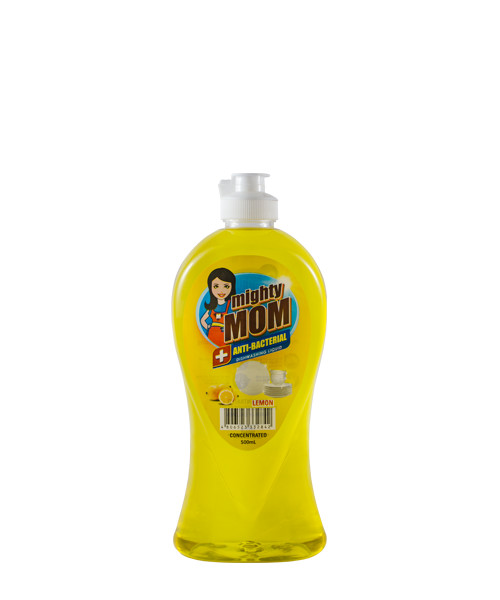 Mighty Mom Antibacterial Dishwashing Liquid Lemon 500mL